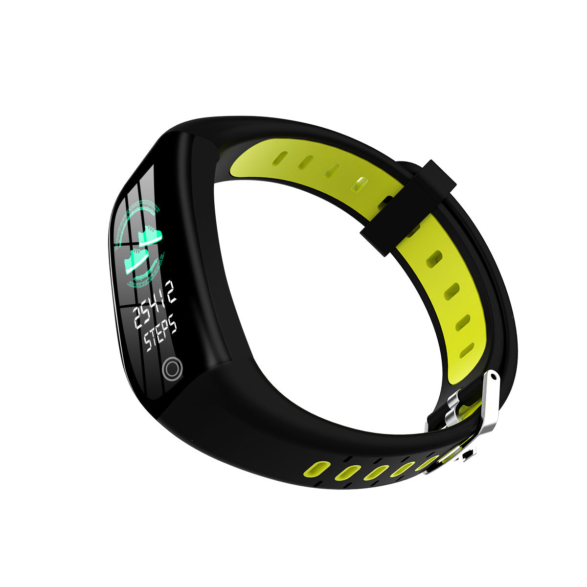 CJ smart sports bracelet with digital display and adjustable strap, designed for fitness tracking and activity monitoring.