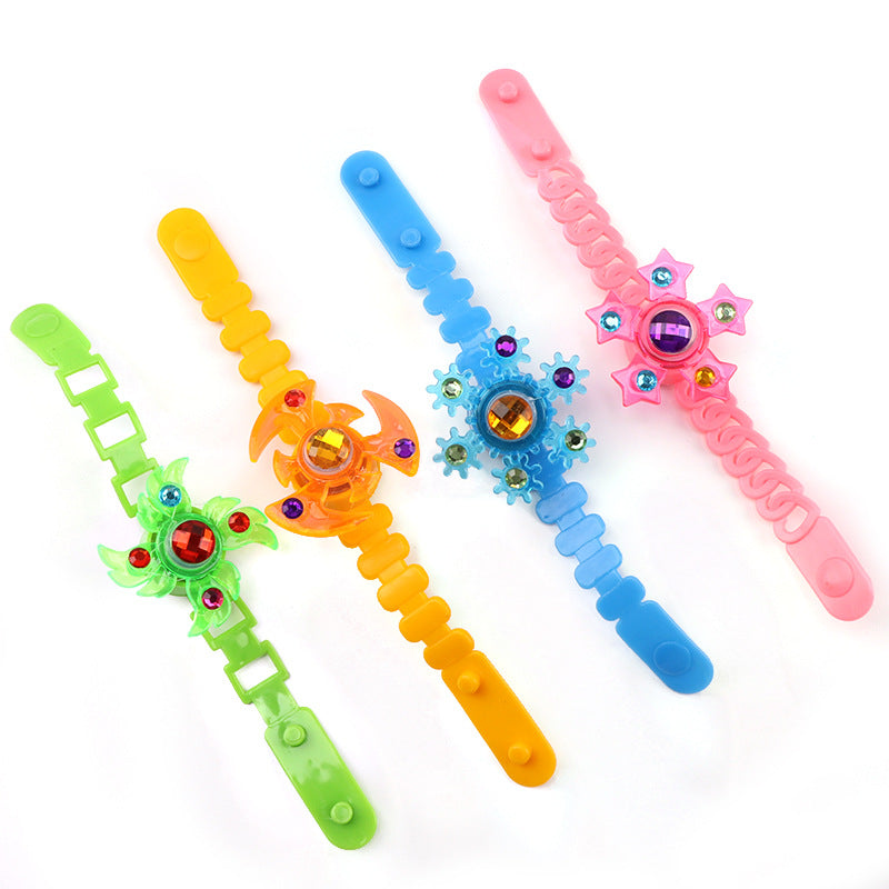Luminous LED fidget spinner with glow-in-the-dark features, designed for stress relief and finger play, by CJ.