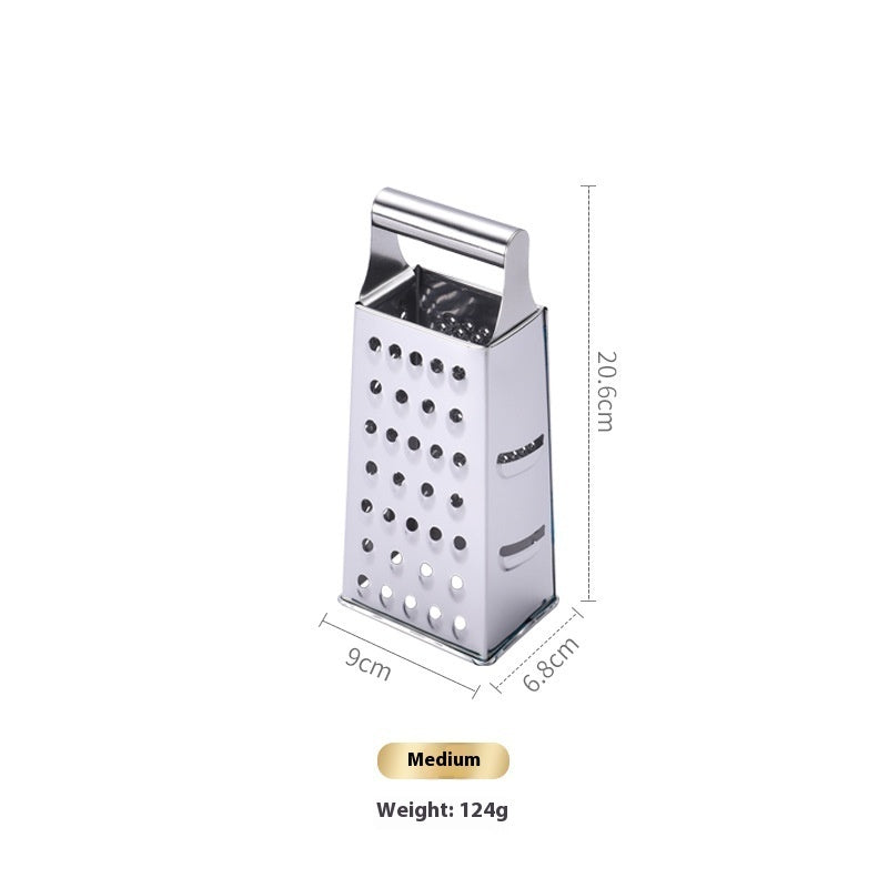 CJ household multi-functional vegetable and fruit chopper with stainless steel blades and ergonomic handle.