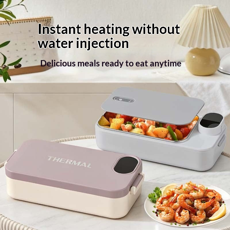 CJ insulated microwave meal prep containers portable breakfast boxes, showing multiple compartments and secure lids.
