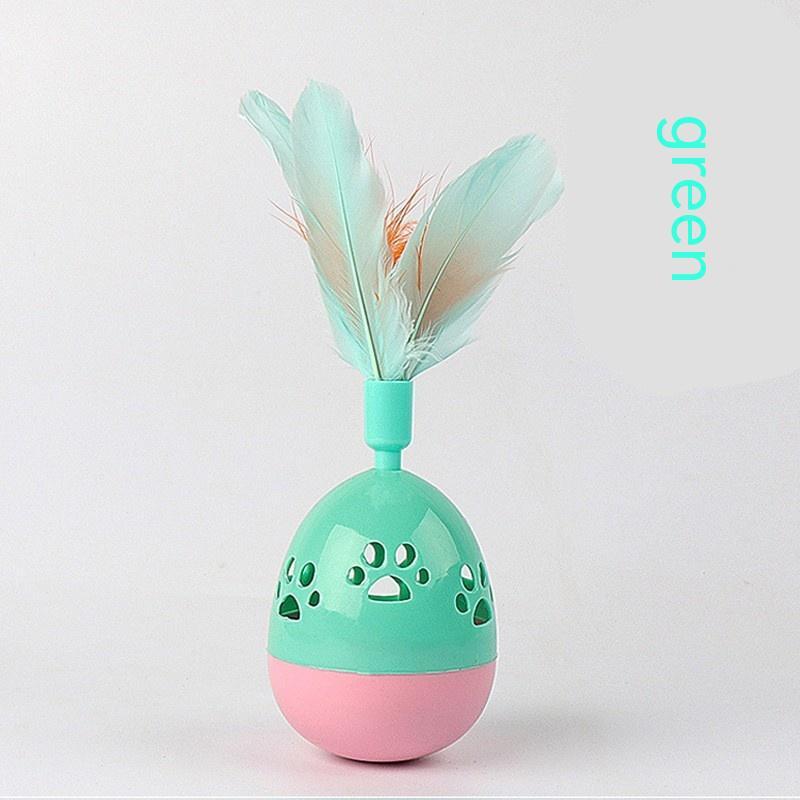 CJ Bell Cat Tumbler Interactive Toy with a colorful bell and playful design for engaging feline entertainment.