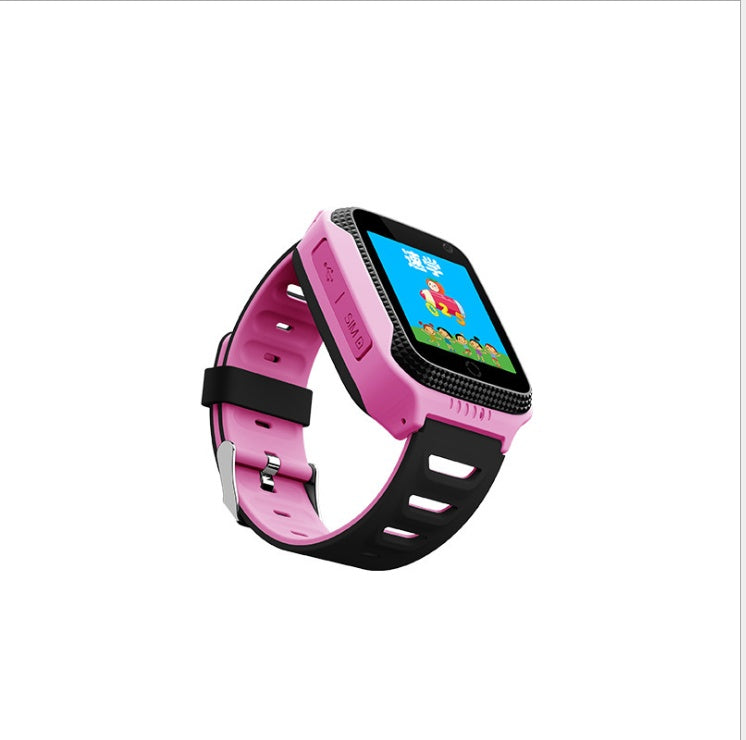 CJ smart watch with digital display and sleek black band, showing time and fitness tracking features.
