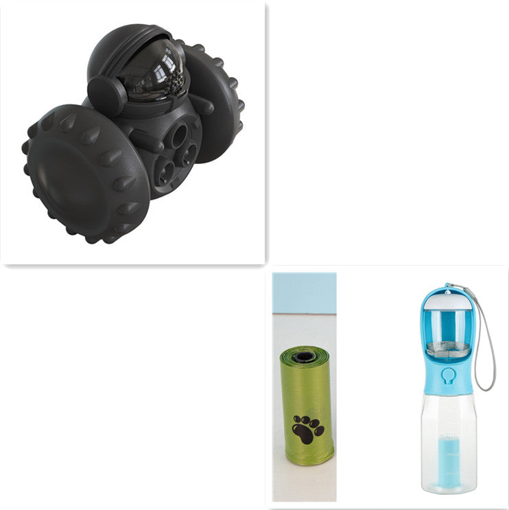 CJ brand cat and dog toy car, an interactive balance and feeding fun toy for pets, promoting smart play and development.