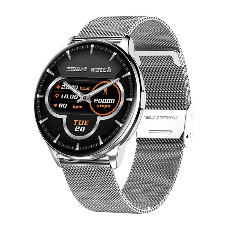 CJ Y90 Smart Watch with GPS, blood pressure monitoring, and fitness tracking, featuring a sleek digital display and health sensors.