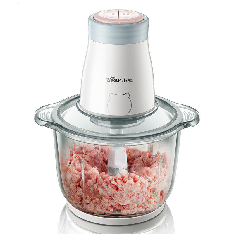 CJ household electric multi-function vegetable chopper and blender for cooking, compact small kitchen food processor in use