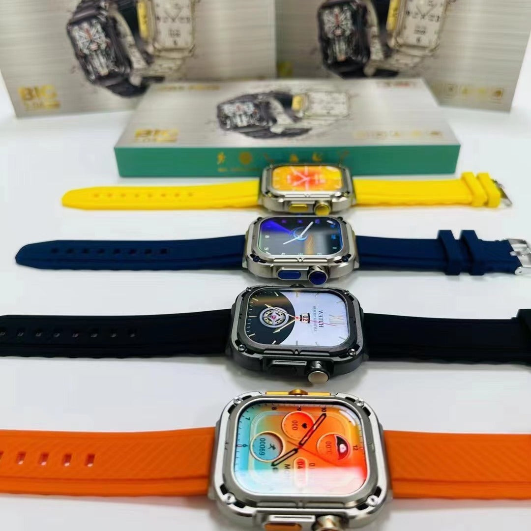 CJ Bluetooth Calling Smart Watch with digital display, showing time, notifications, and fitness tracking features.