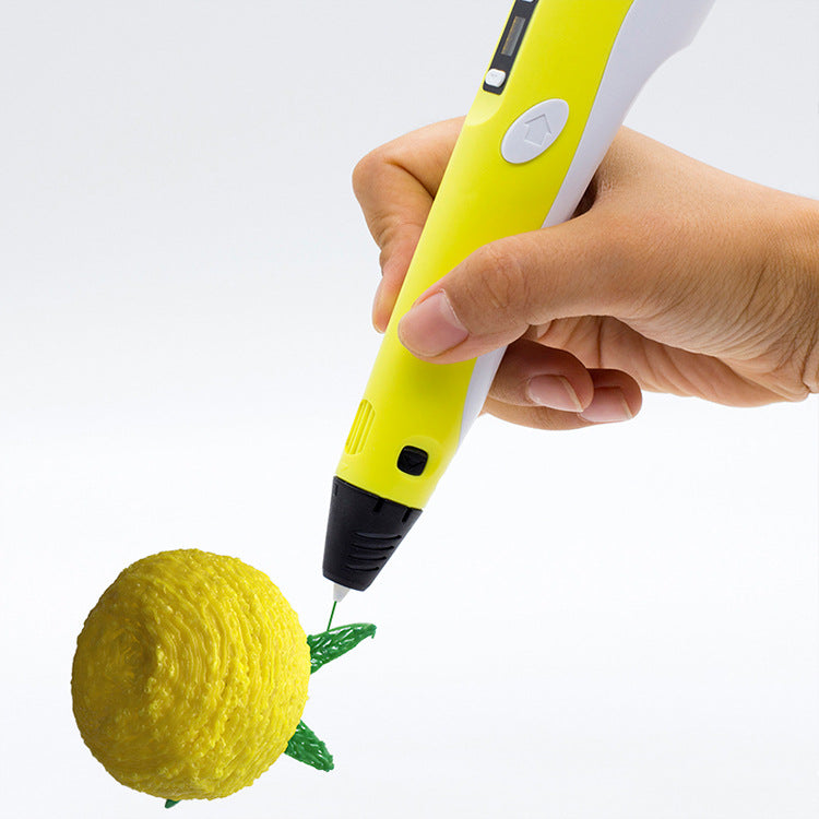 CJ 3D printing pen for kids, educational DIY toy featuring smart ideas and colorful plastic filament for creative 3D art projects.