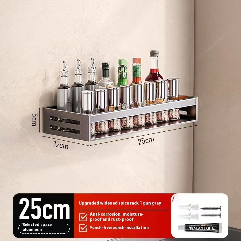 CJ household fashion kitchen spice storage rack with multiple compartments for organized spice jars and bottles.