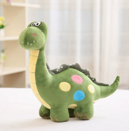 Children's cartoon dinosaur plush toy by CJ, soft and colorful dinosaur doll perfect for kids' bedroom decor.