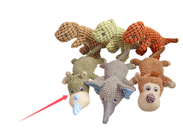 CJ Dayan sounding dog plush puzzle toy with pet sound features, designed for interactive play and mental stimulation for dogs.
