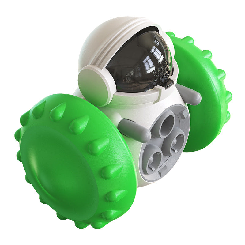 CJ Cat and Dog Interactive Balance Car toy with slow food dispenser for fun, smart pet feeding and development.